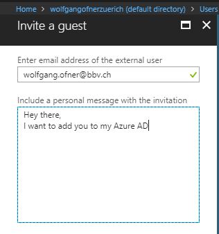 Add a user as a guest to your Active Directory