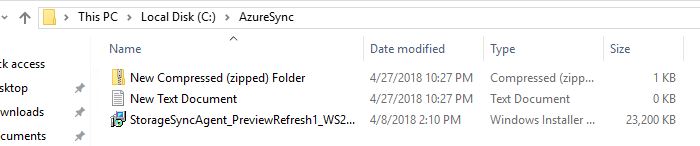 Copy files into the sync folder