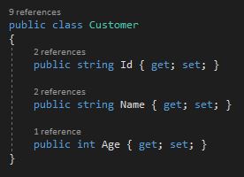 The customer class will be used to add customer to the database