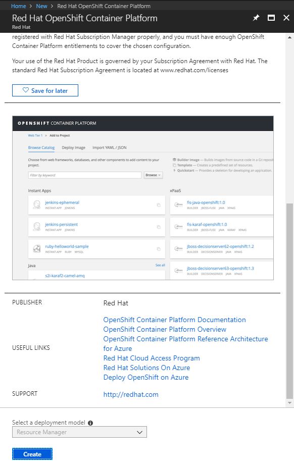 Deploy a Red hat OpenShift Container Platform