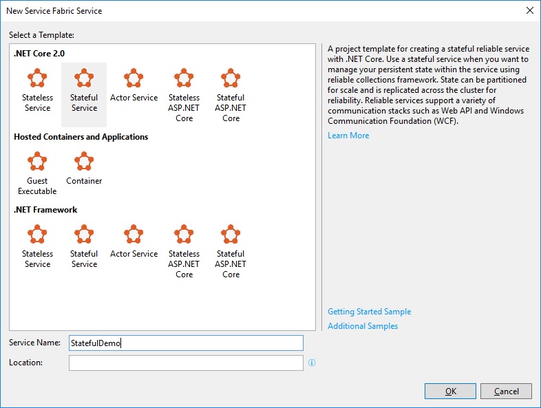 Deploy an existing executable to Azure Service Fabric - Azure