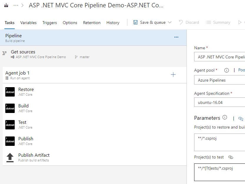 The .NET Core pipeline