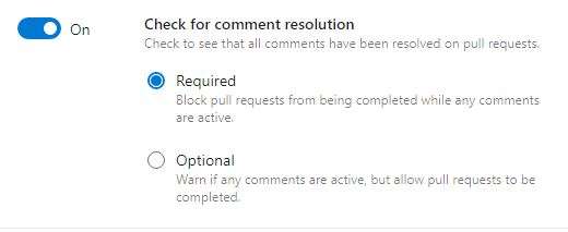 Configure comment resolution