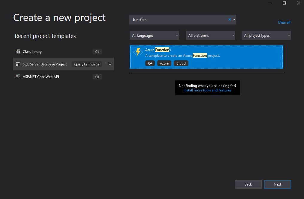 Create a new Azure Function
